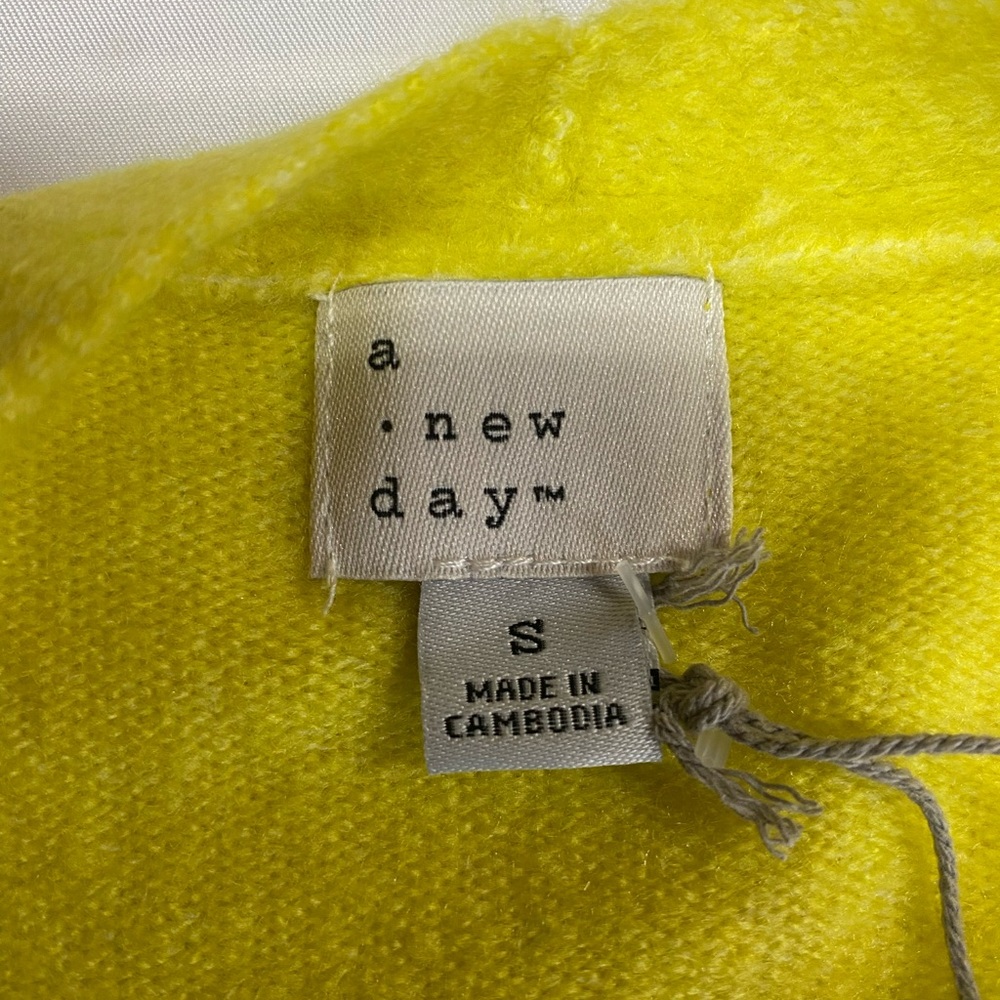 a new day (NWT) Vibrant Colorblock Cardigan Sweater Women’s Small - Picture 3 of 5